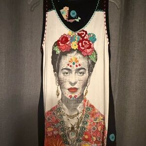 Women's Artistic Graphic Tank Top-Frida Kahlo